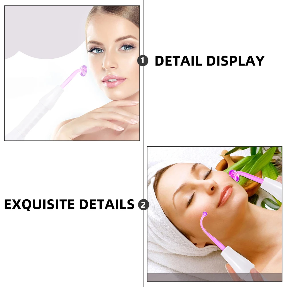 

High Frequency Electrotherapy Instrument White Electrotherapy Rod Uk Plug Portable Professional Beauty Device Wrinkle Remover