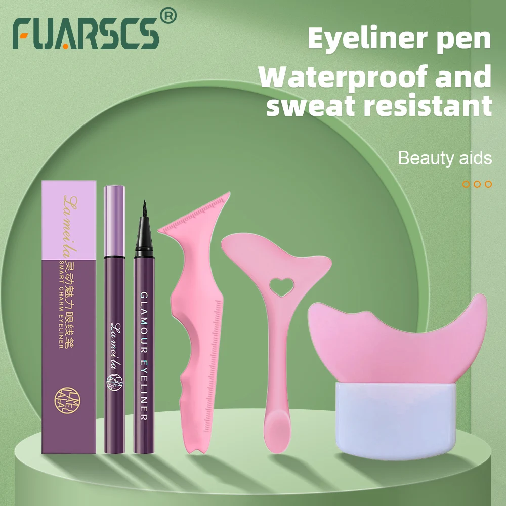 Affascinante penna per Eyeliner sviluppo del colore ad asciugatura rapida Eyeliner Non sbiadito Film veloce che forma estremamente Fine durevole principiante Major