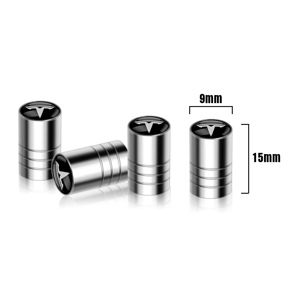 Aluminum Car Wheel Tire Valve Cap Auto Tire Protection Caps For Tesla Model 3 Model S X Model Y Roadster SpaceX K80 Invader