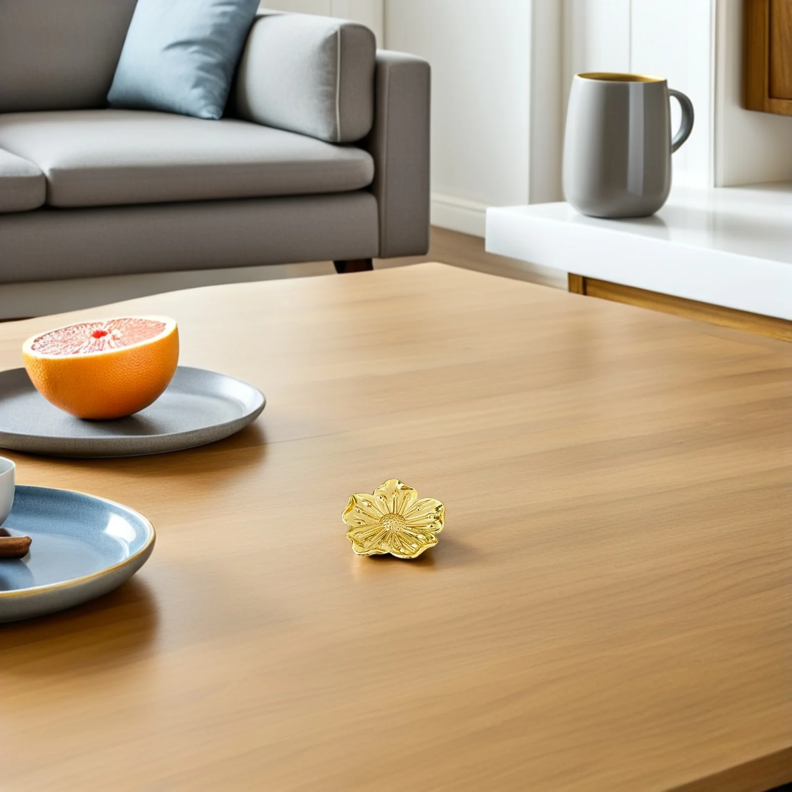 

6Set Brass Vintage Flower Cabinet Knobs Single Hole Floral Drawer Pulls Dresser Handles Cupboard Wardrobe Kitchen Door Hardware