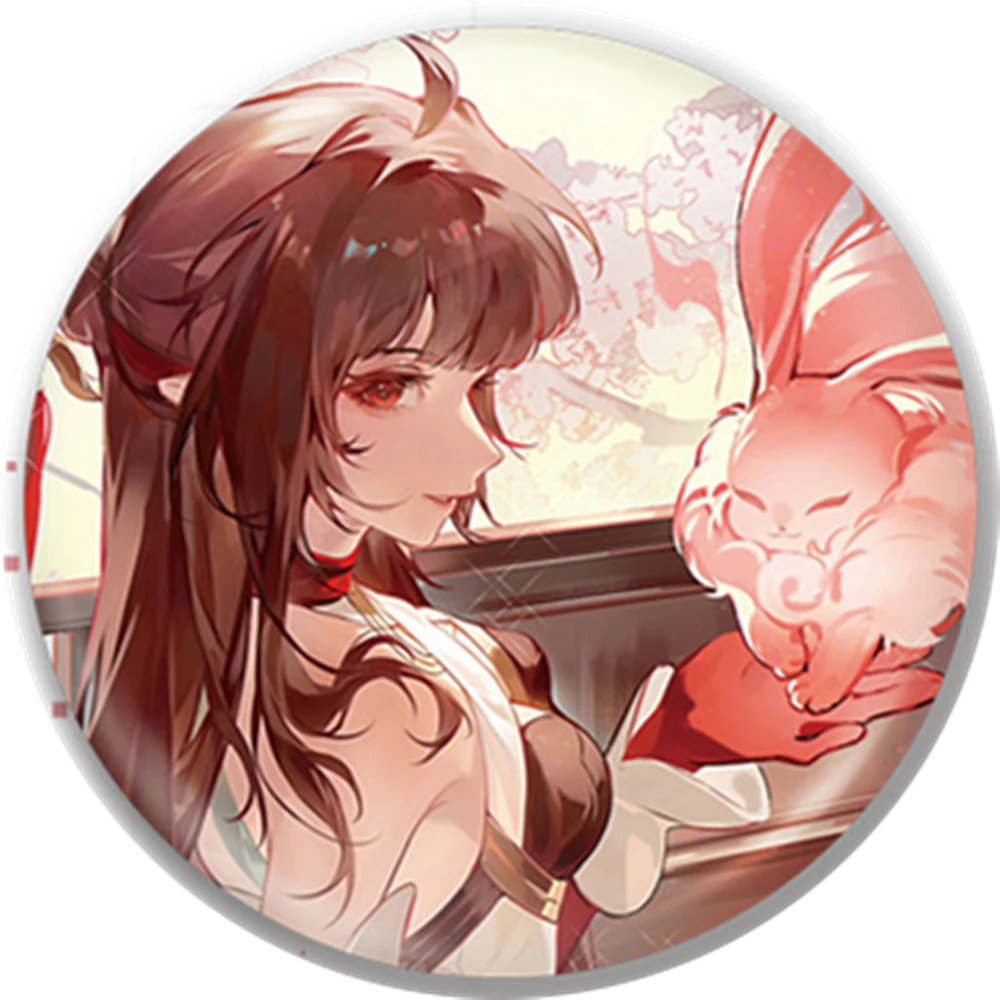 

58 мм игра Honkai: Star Rail Lingsha косплей костюм значок булавка SPTE жесть брошь ﻿ Опора Xmas Gilf