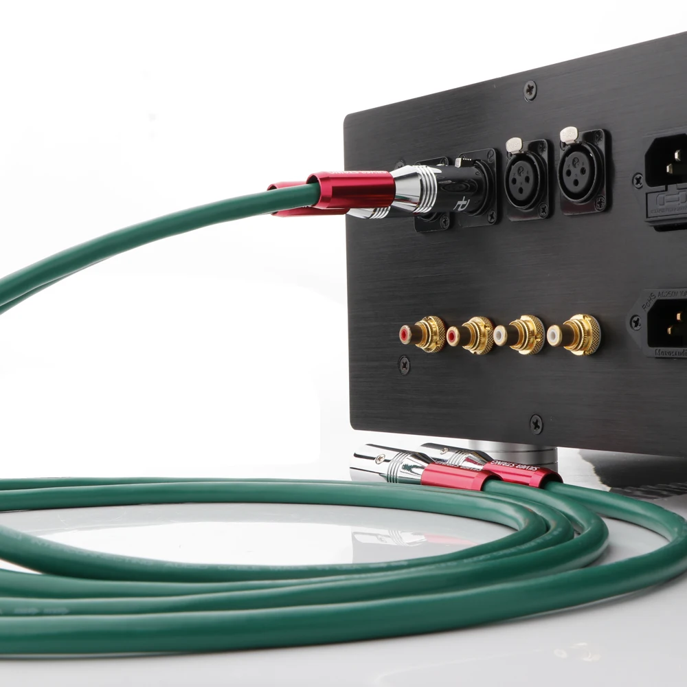 Mcintosh-2328 HiFi Áudio Prata e Prata Banhado a Cobre Híbrido XLR Cabo de Interconexão com XLR Macho para Plugues Femininos