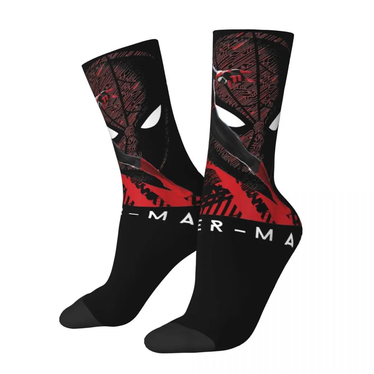 Meias Soft Spider Man para homens e mulheres, acessórios novos, tubo médio, moda, surpresa Gift Idea