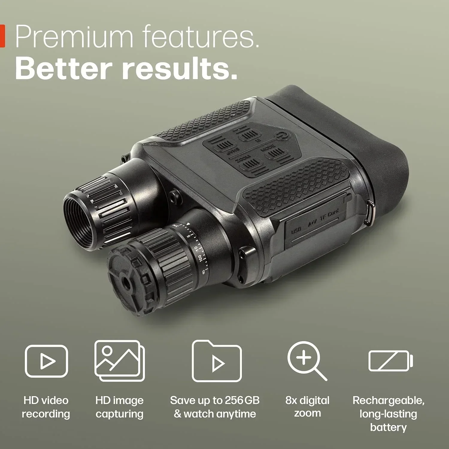 Prismáticos visión nocturna NV400PRO – Digital infrarrojo para caza - imagen 2