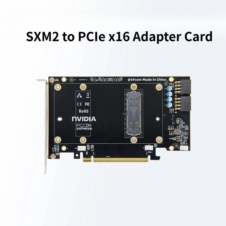 SXM2 To PCIe X16 Adapter Card for Nvidia V100 16GB/32GB GPU