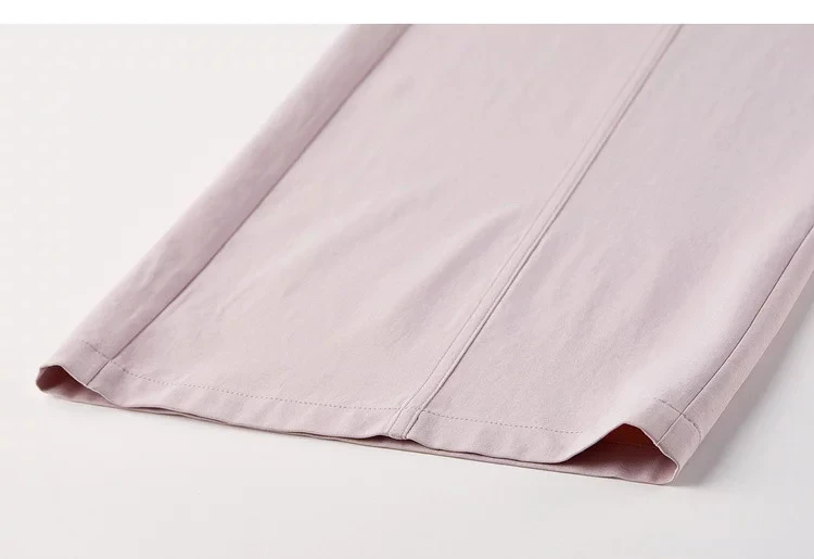 SENTUBILA Damen Sonnenschutz-Hose mit geradem Bein 2026 Sommer Rosa Lässige Pendler-Schlankheitshose mit Gürtel 162KA4017 – Detail 34