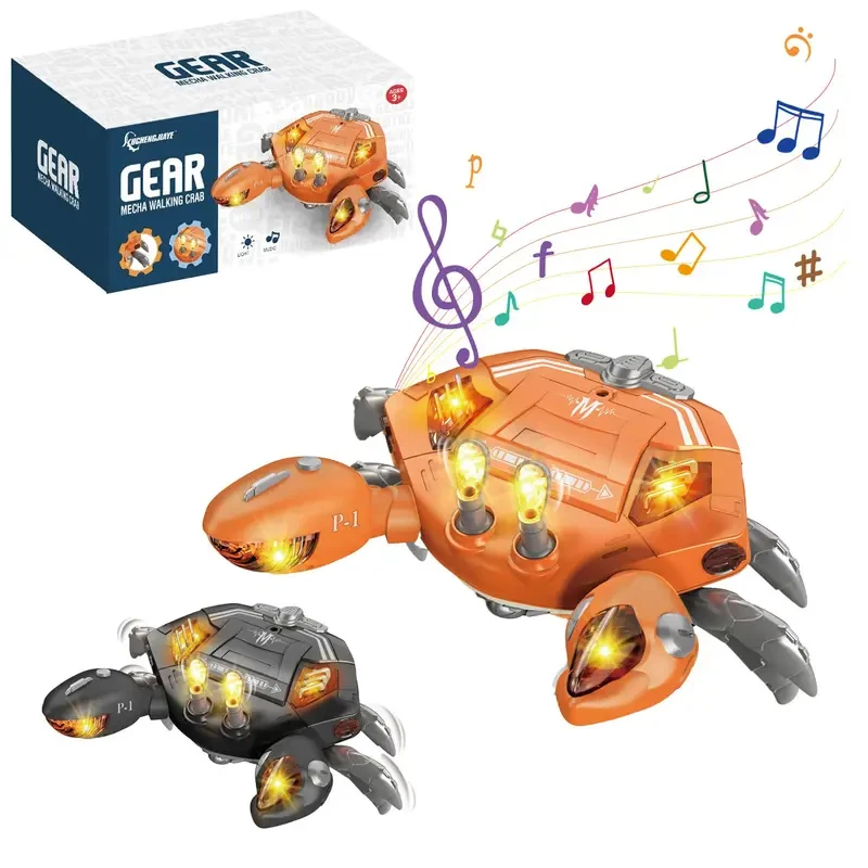 

Learning to Crawl Baby Boy , Interactive Toys Walking Dancing Crab Toy Crawling Crab Baby Toy, Infant Tummy Time Toy with Music
