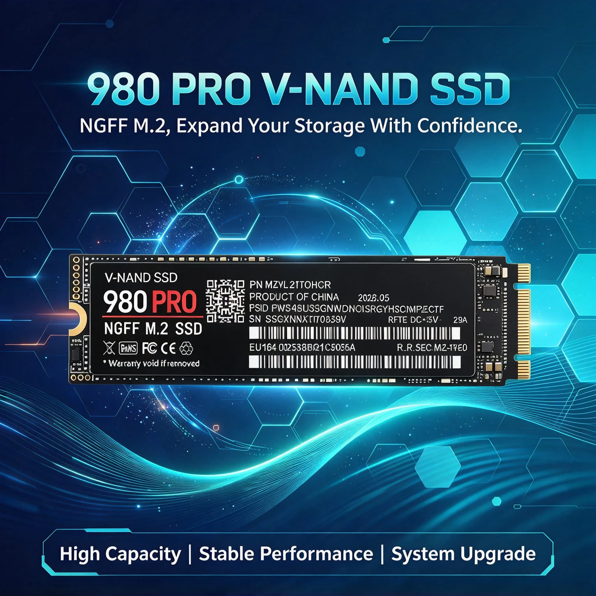 SSD 980PRO NGFF M2 SATA3 Inside Solid State Drive 4TB 2TB 500GB 1TB for Laptop Desktop Computer High Speed Internal Hard Disk NB
