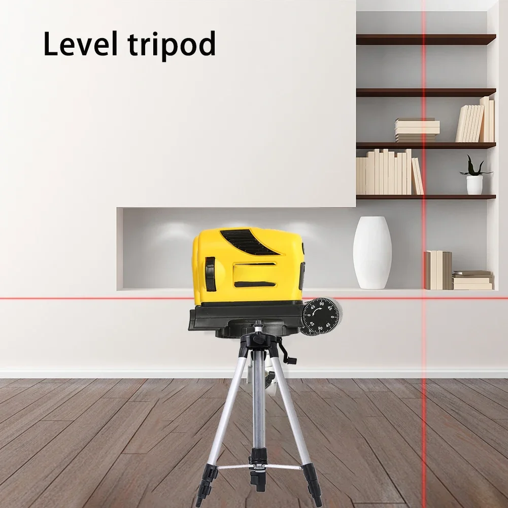 Laser Level Tripod Aluminum Alloy Adjustable Height Thickened Tripod Stand Bracket for 5/8 inch Adapter Self Leveling