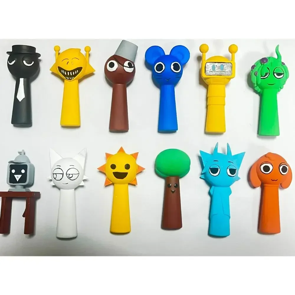 حار 12 قطعة/المجموعة Sprunki أرقام اللعب Sprunki Sprunki أرقام Sprunki لعبة الكرتون الأطفال هدايا عيد الميلاد هدايا عيد الميلاد اللعب