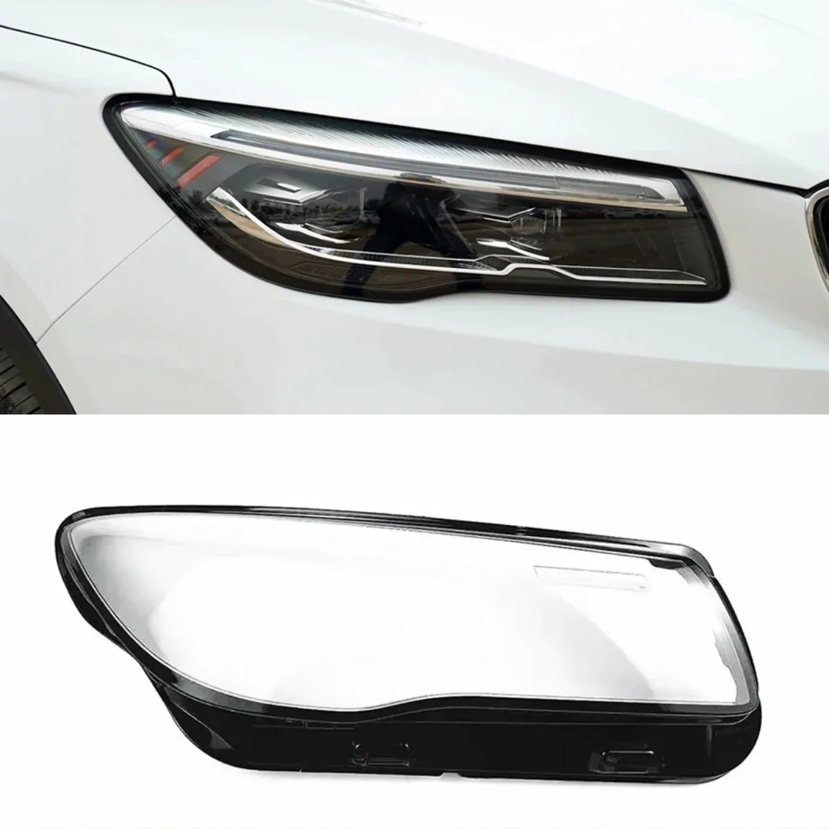 

For Geely Emgrand S Headlights Cover Shell Headlamp Lampshade Cover Lamp Shell Replace Original Lampshade Plexiglass 2021