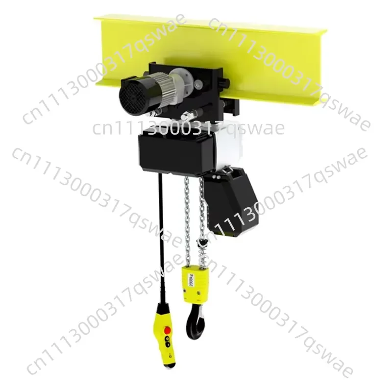 A 10-ton capacity metal electric chain hoist is used for lifting construction and cranes