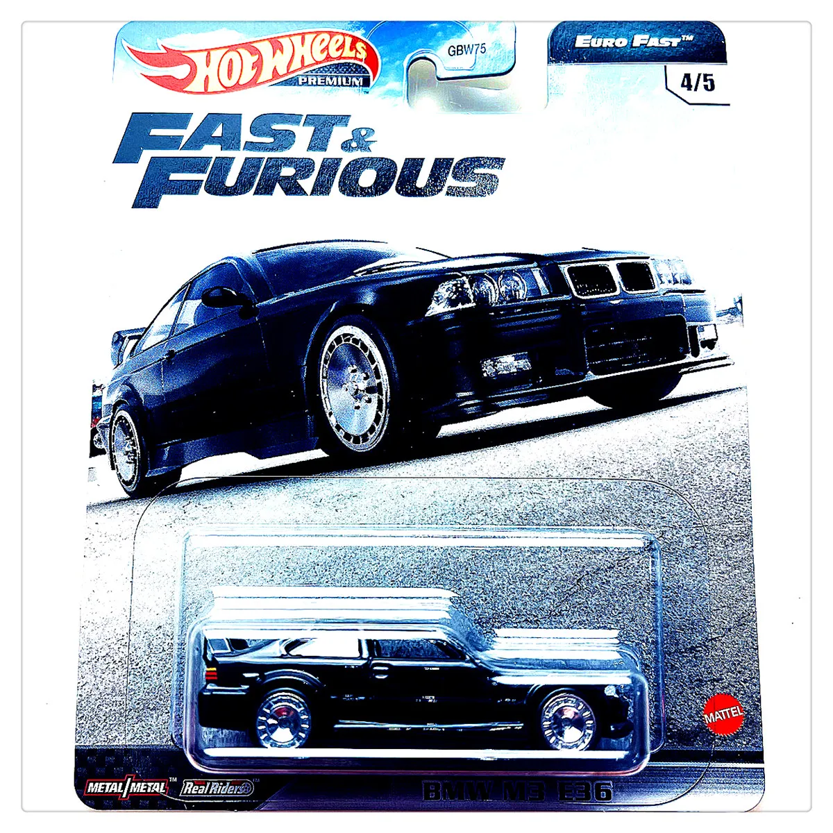 Hot Wheels-Carro Premium Original para Meninos, Rápido e Furioso Diecast, Escala 1:64, Euro Rápido, BMW M3, E46, McLaren, Aston Martin Brinquedos,