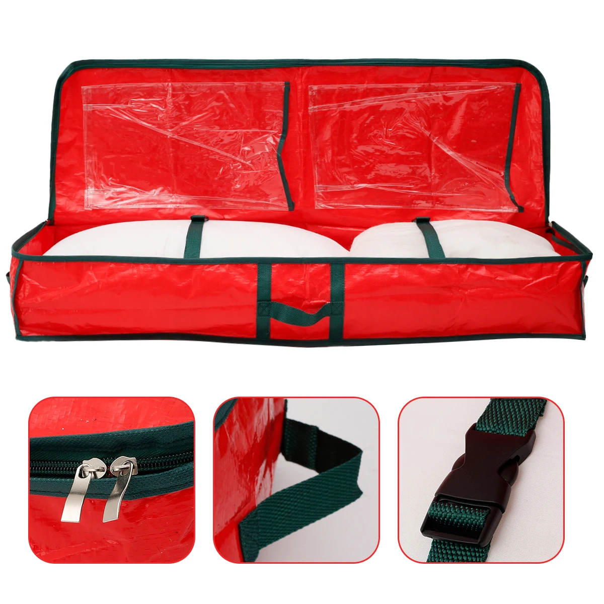 Christmas Gift Wrap Storage Bag Waterproof Underbed Gift Wrap Organizer Large Xmas Wrapping Paper Storage Box Holiday Accessorie