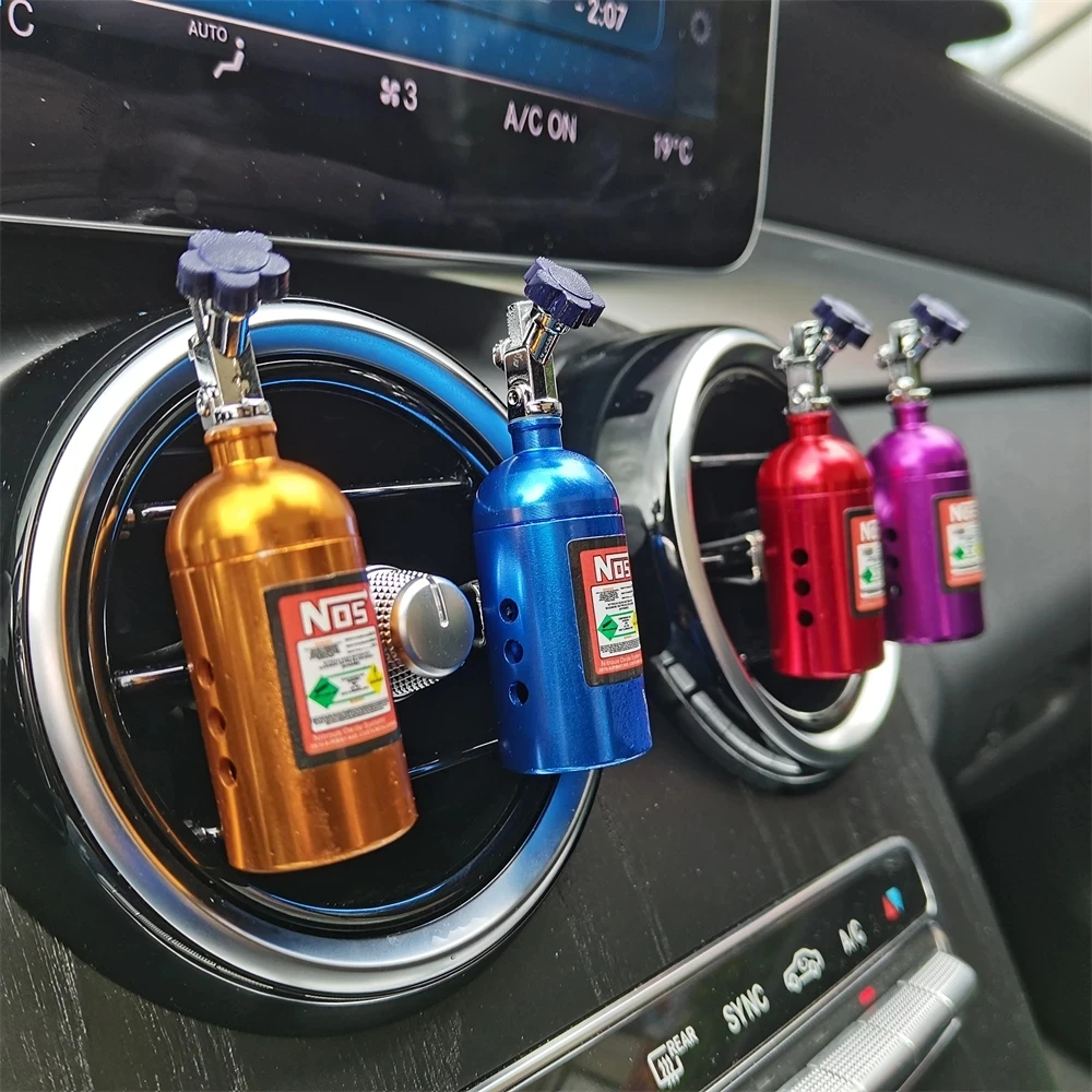 Turbo NOS Car Air Freshener Model Vent Outlet Perfume Clip Solid Perfume Auto Fragrance Smell Car Dashboard Decoration Ornament