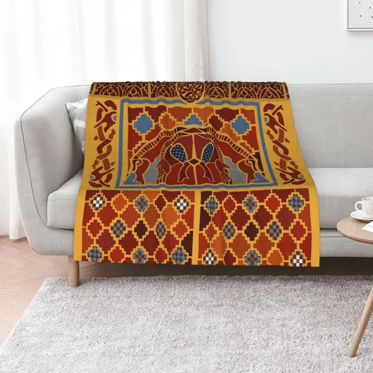 Imagining Sutton Hoo: The Boars Throw Blanket Sofa Quilt Stuffeds Blankets For Baby Camping Travel Shaggy Blankets