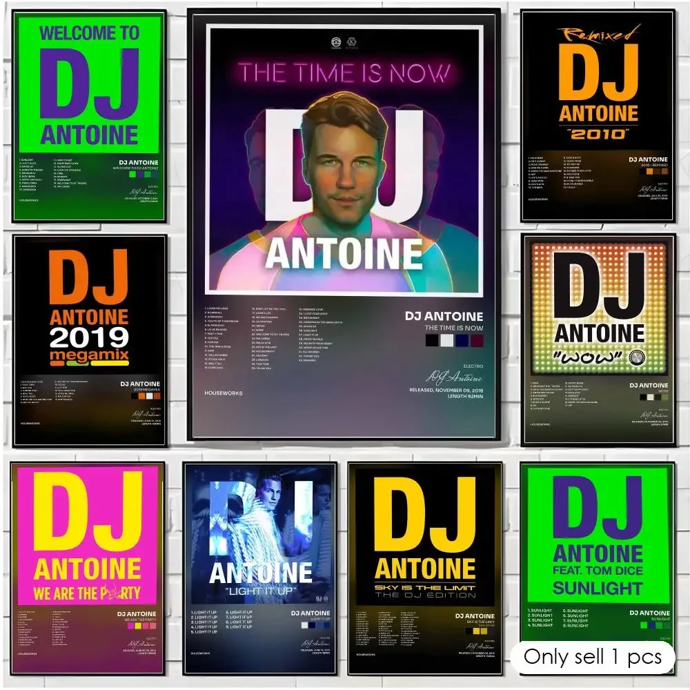 Singer D-DJ Antoine Poster Wall Art Poster Print Decorative Picture for Living Room Bedroom Home Decor