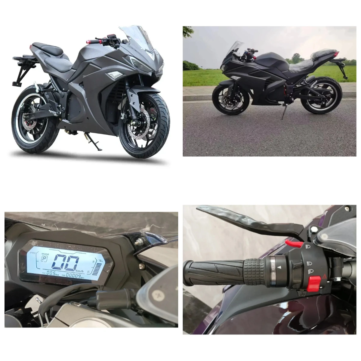 

Электрический гоночный мотоцикл Luyuan 2026: новейшая модель, оптовая продажа, индивидуальная комплектация, 72В 8000Вт