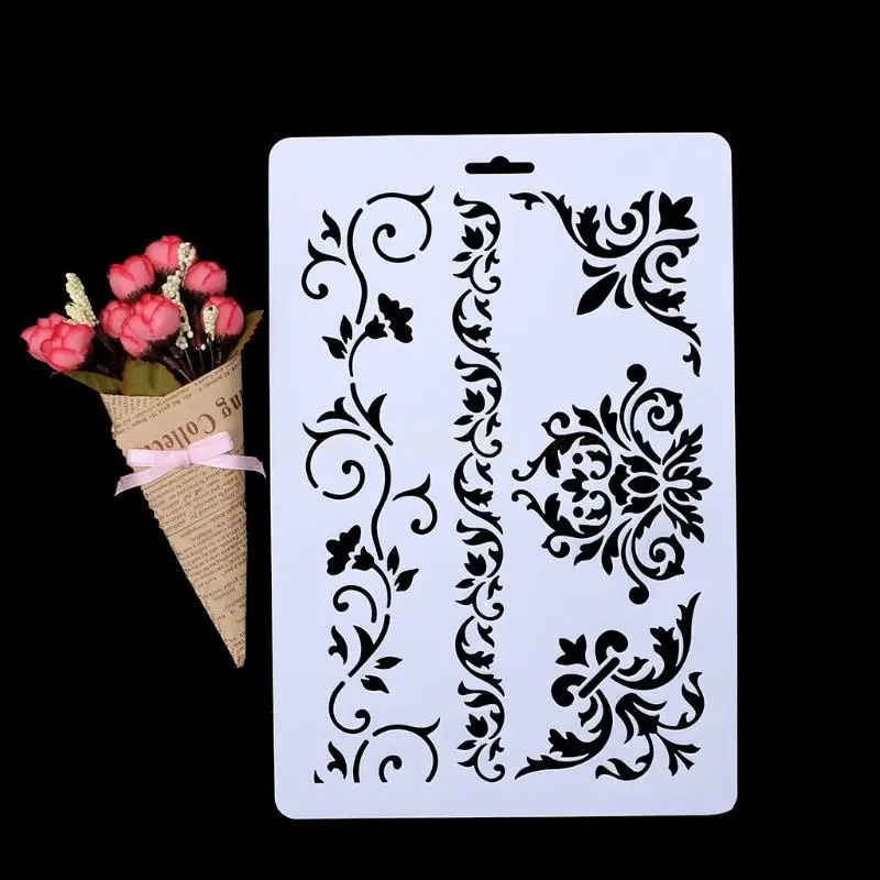 Scrapbooking estêncos camadas