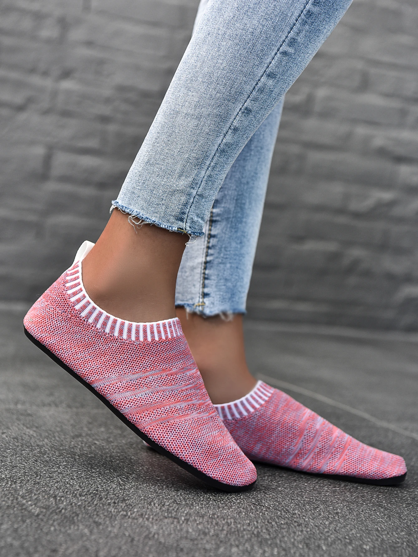 Slip On Slippers for Women Lightweight Non-Slip House Sock Slippers Barefoot Home Yoga Sock Shoes Indoor CS1220