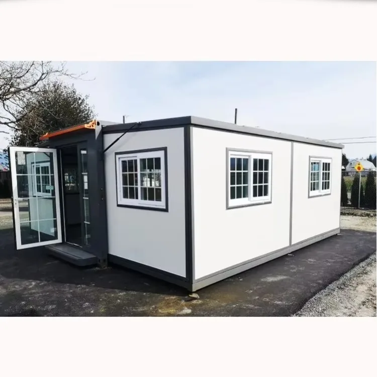 Customized 20-Foot Prefabricated Shipping Container House Modern Steel Small House Kit for Hotels and Shops