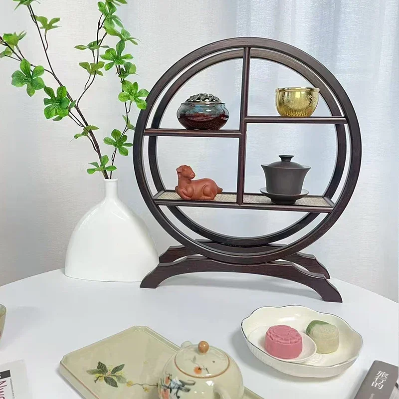 الحديثة بسيطة مستديرة، فنجان الشاي، سطح المكتب طاولة الشاي زخرفة عرض مجموعة الشاي التخزين