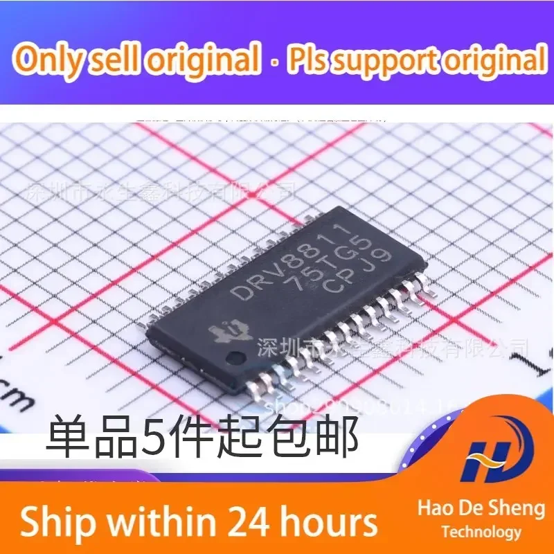 

10 шт./лот DRV8811PWPR DRV8811 HTSSOP-28, микросхема драйвера двигателя, новая, оригинальная, в наличии