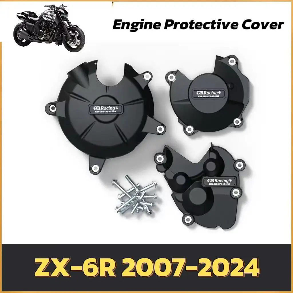 

for Kawasaki ZX-6R 2007-2024Motorcycle Engine Cover Protector