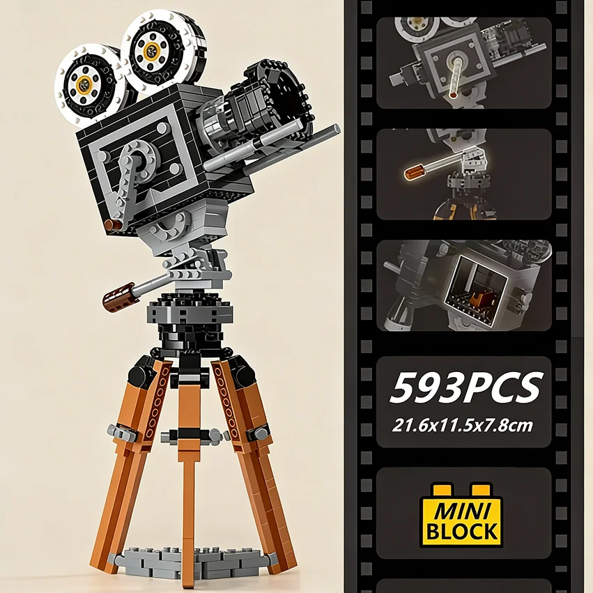 

Конструктор «Креативный ретро-видеомагнитофон»: Коллекционное издание, модель кинокамеры, игрушка-конструктор