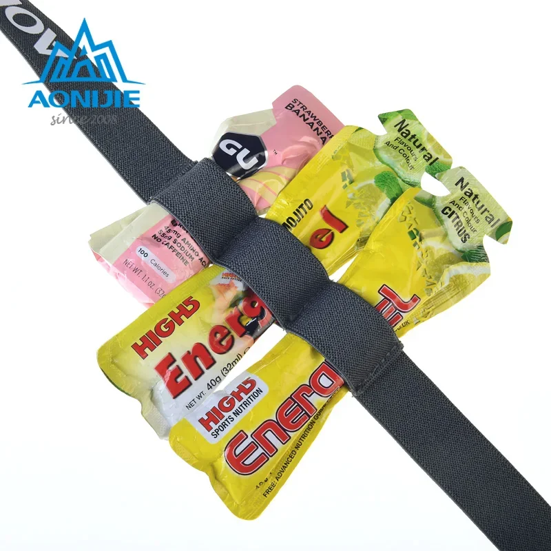 AONIJIE-E4076 Unisex Triathlon Maratona Corrida Belt com Gel Holder, Outdoor Running Cloth Belt, Motor Sports Belt