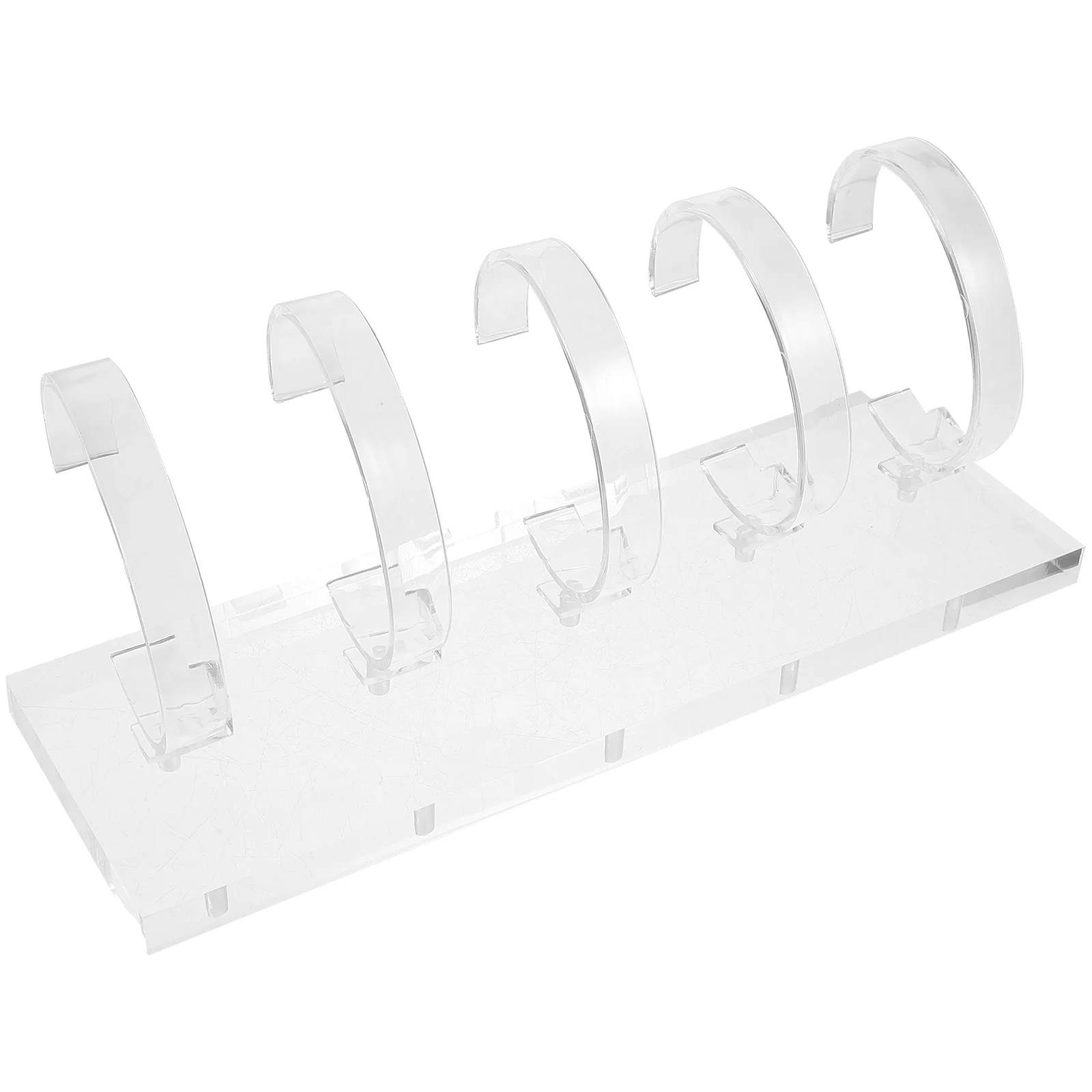 

Elegant Clear Watch Display Stand Acrylic Jewelry Rack for Home Or Store Use Organize Your Watches Bangles Securely Lightweight