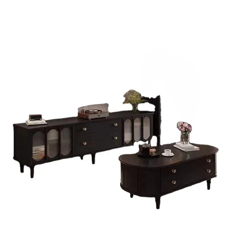 Wholesale Convertible Extendable Modern Luxury New Hot Selling Simple Storage Wood TV Stand Cabinet