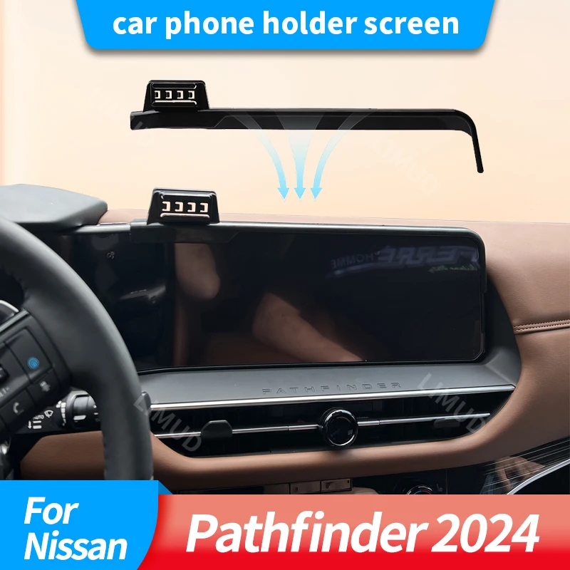 

Car phone holder screen For Nissan Pathfinder 2024 in Car Mobile Support For iPhone Xiaomi Universal GPS Stand Air Vent Mount