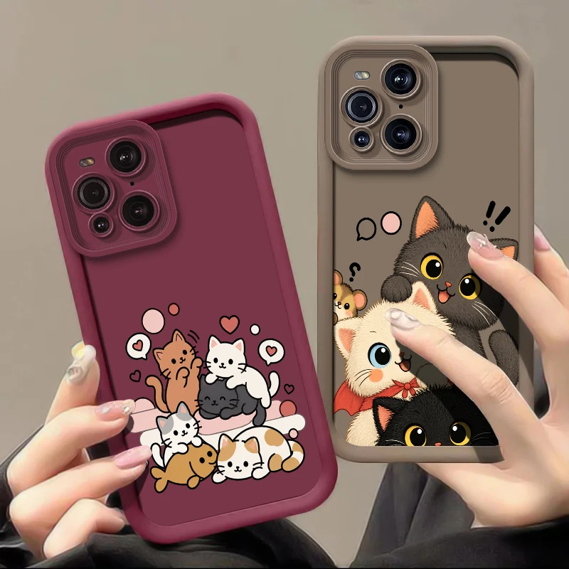 Funny Cat Pattern Case For Moto G100 G87 G86 G85 G84 G82 G77 G75 G71S G60 G56 G54 G53 G52 G47 G45 Drop Resistant Soft Cases Capa