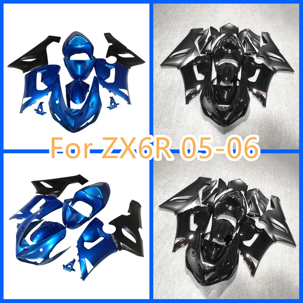 

100% Injection Mold Fairings Set for Kawasaki Ninja ZX6R 2005-2006 ZX-6R 05 06 ZX 6R ABS Body Repair Aftermarket Parts