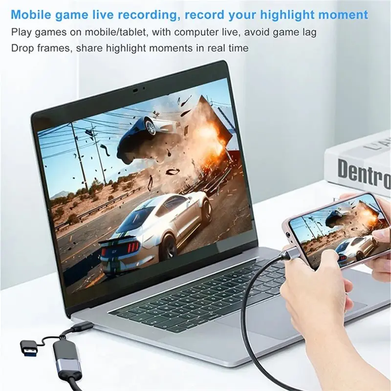 [B24B!】 Type-C 1080P 4K -Compatible USB 2.0 Video Capture Card Game Recorder For Live Streaming For PS4 For