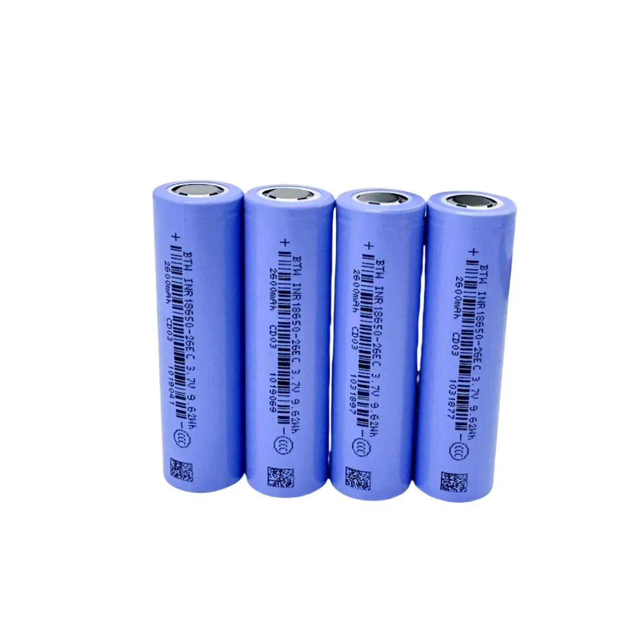 INR18650 26EC Li-ion bateria recarregável, 3.6V, 2600mAh, rechargeable batterySuitable for clock remote control batteries