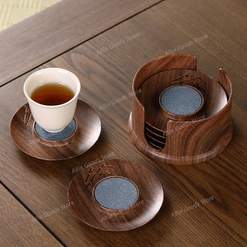 Large Round Absorbent  Mat Set Household  Brewing Tools Tea Mat  Mat Tea Ceremony Group Kung Fu Tea Cup Holder