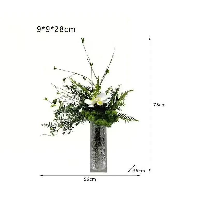 Modern Artificial Flower Vase Set for Wedding Event Table Display Premium Courtyard Home Decor Gifts Elegant Floral