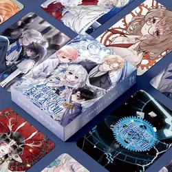 55 Pcs/Set Chinese Manga The Villain Is Me Laser Lomo Card Antumn Comic Characters HD Photo Cards Fan Collection Gift