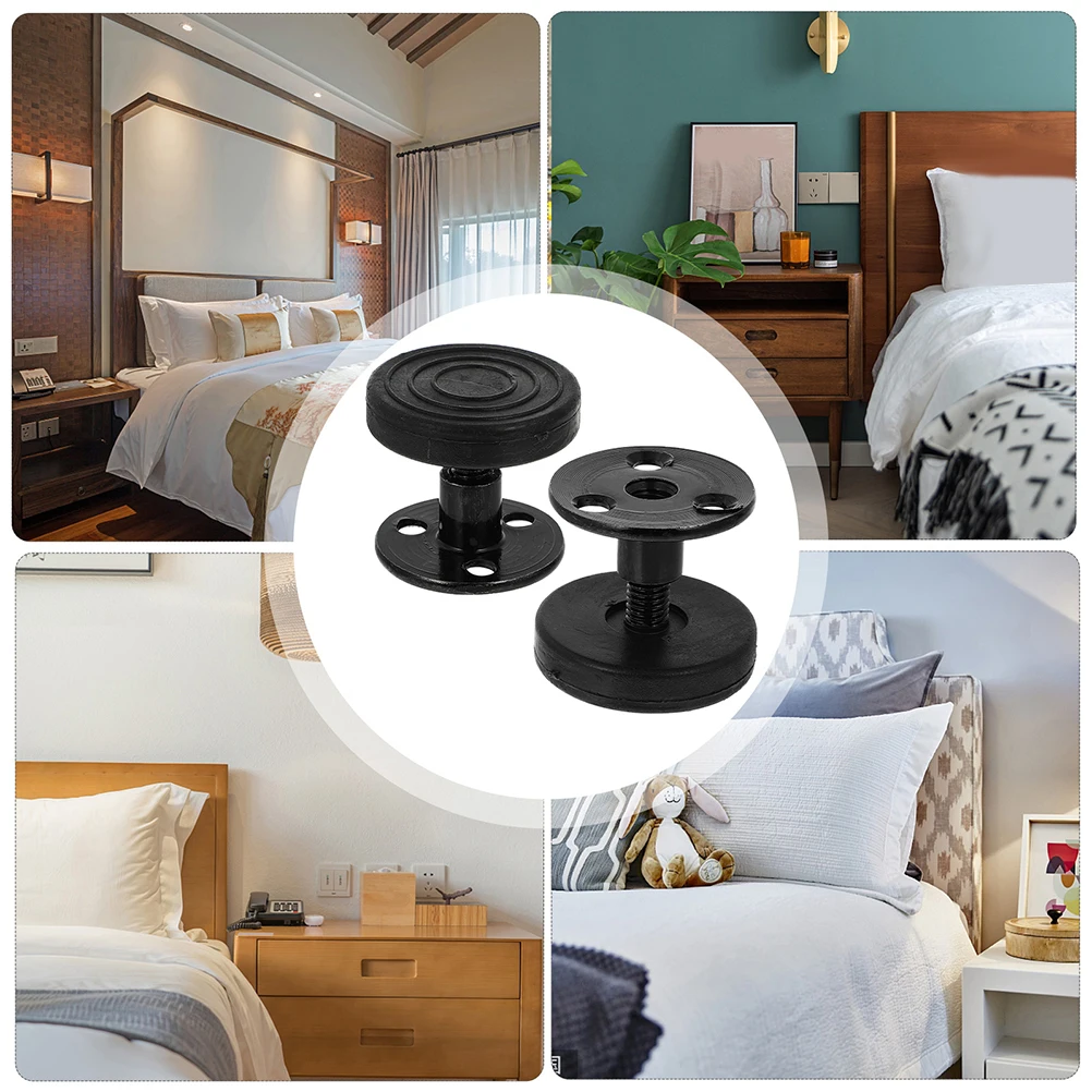 

2pcs Anti-Collision Retainer Headboard Stabilizer Adjustable Bed Frame Anti-Shake Tool Metal Support Wall Protector Reusable
