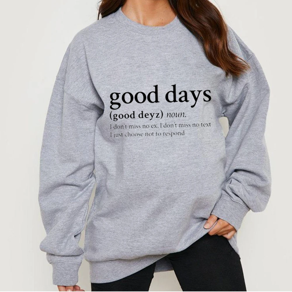 Good Days Sza Song Lyrics Crew Neck Sweatshirt Streetwear Hip Hop Retro Pullover Autumn And Winter Gift For Fans