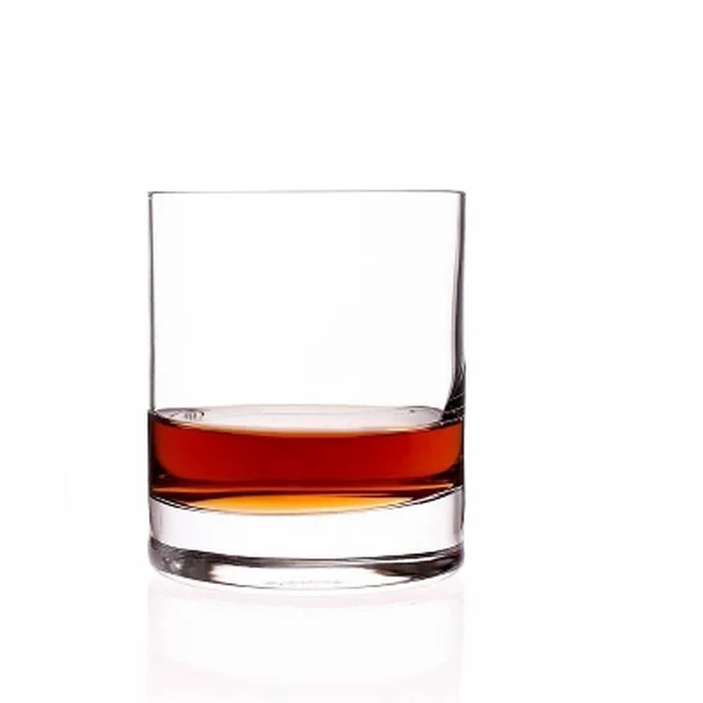 

Set of 4 Lead-Free Crystal Whiskey Glasses Dishwasher Safe 11.25oz Elegant Drinkware Cold Beverages Home Bar Dining