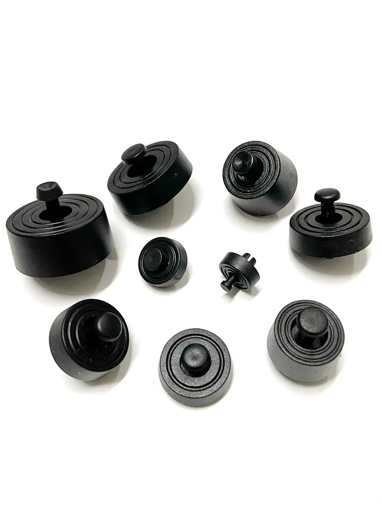 Screw Free Installation Of Black Hard Plastic Pin Foot Pads For Small Furniture Cabinets Boxes Chassis Electrical Legs