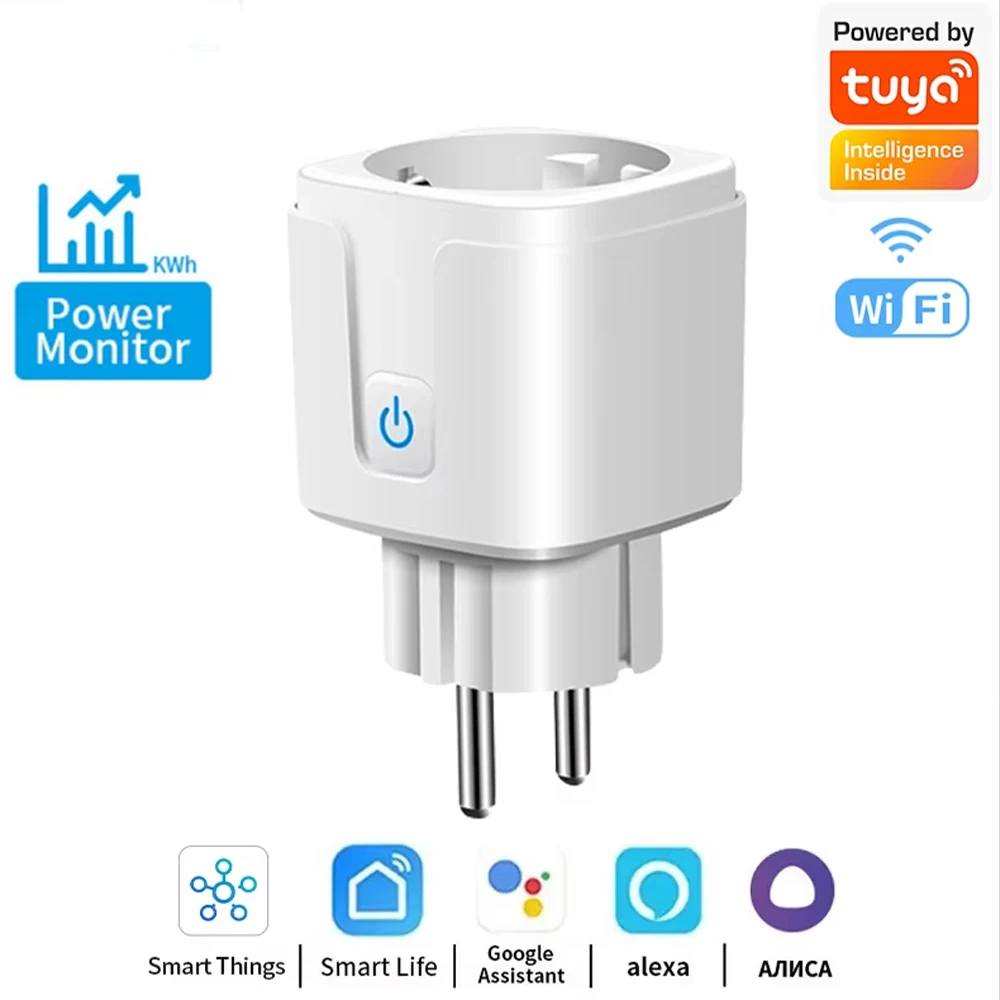 Smart Plug WiFi/Zigbee 3.0 Socket 16A/20A Power Monitor Timing Voice Control Smart Life APP Controle voor Tuya Alexa Google Home