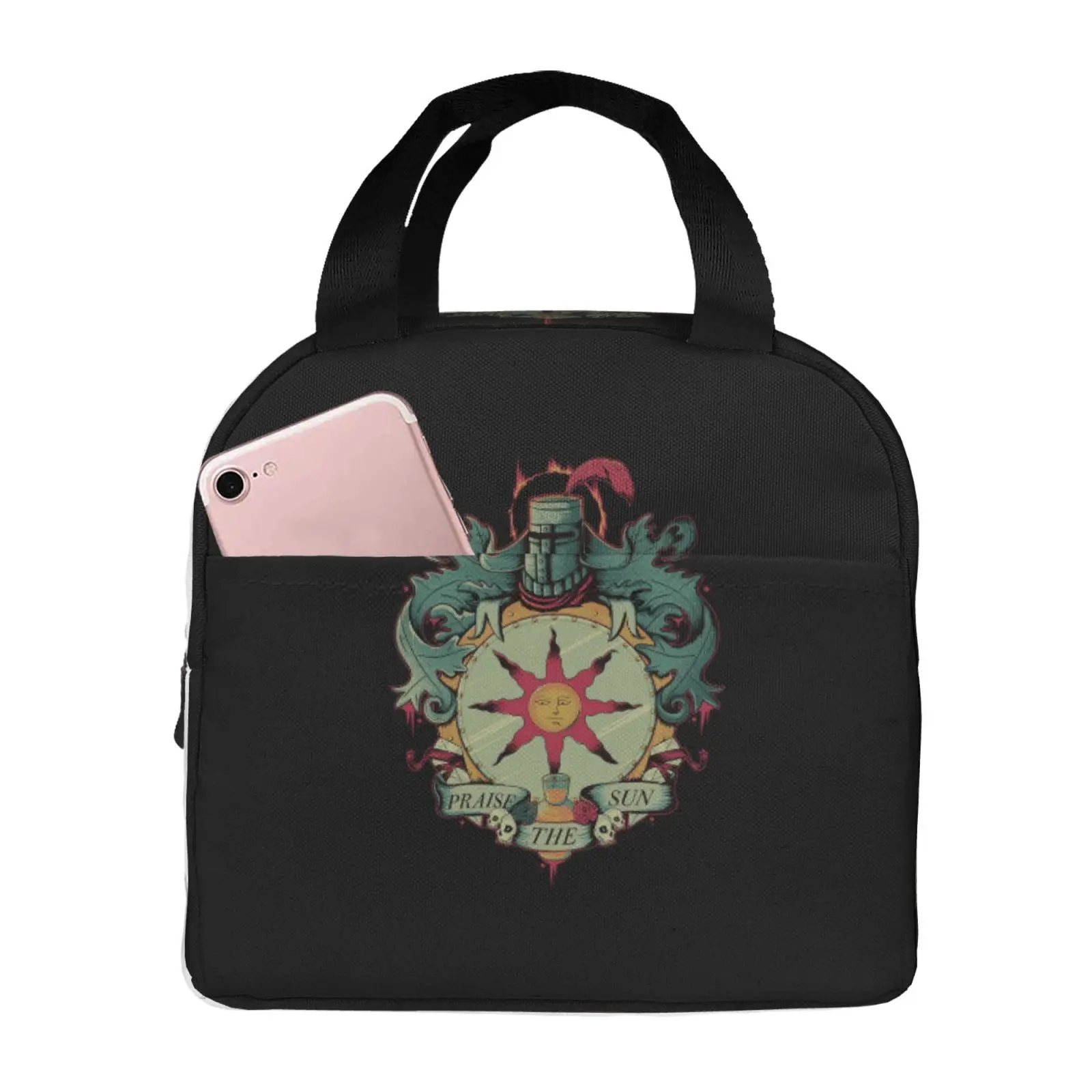 

Dark Souls Normal Print Lunch Bag Waterproof Insulated Canvas Cooler Bag Thermal Cold Food Picnic Travel Tote for Women Children