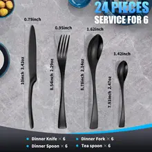 24-Piece Stainless Steel Cutlery Set #6