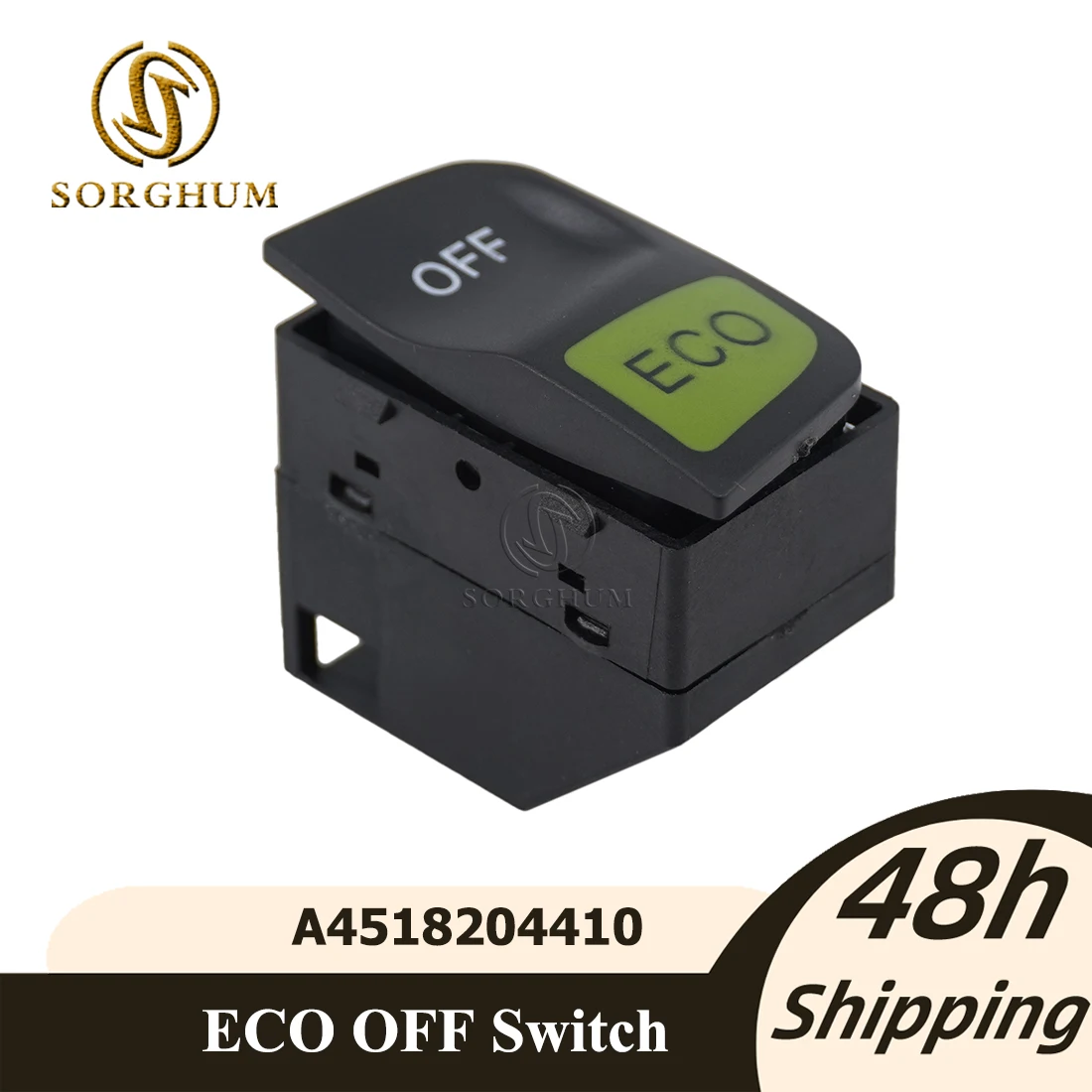 

Sorghum Car Start Stop Switch ECO OFF Switch Button A4518204410 4518204410 for Mercedes-Benz Smart FORTWO 451 2008-2015