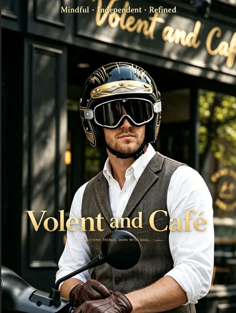 New Retro Motorcycle Helmet Male Summer Electric Car Half Helmet 3C Certification Female Prince Motorcycle Cruise Three-Quarters