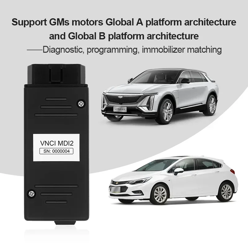 Newest VNCI MDI2 CAN FD DOIP Car Auto Diagnostic Interface for Cadillac Chevrolet Buick GM for Techline Connect (TLC) Software